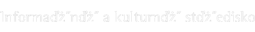 Informa�n� a kulturn� st�edisko